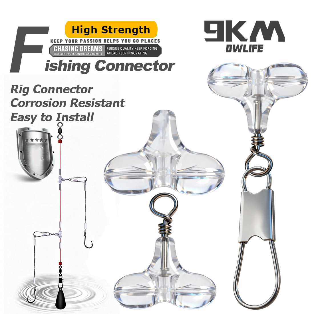 Fishing Lure Accessories - 9 км Т-образные рыболовные крестообразные бусины