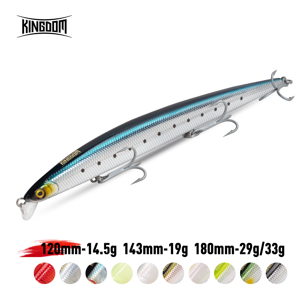 Fishing Lure Jerkbait - Рыболовная приманка Kingdom Long Casting, 14,5