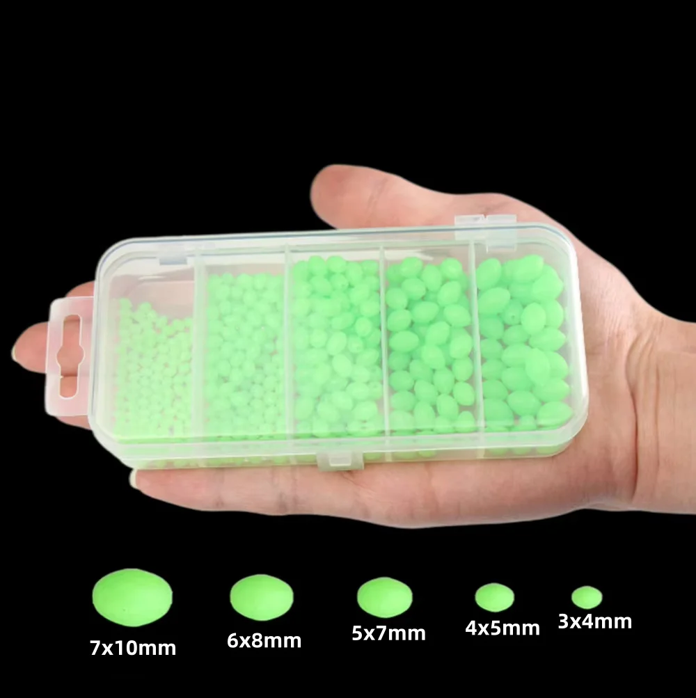 Fishing Lure Soft Plastic - Набор из 375 светящихся в темноте