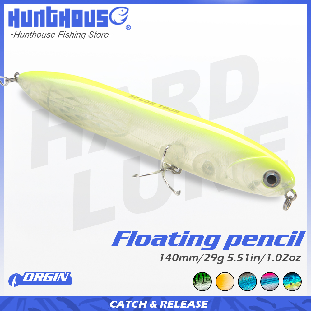 Fishing Lure Topwater - Воблер Hunthouse Pencil Surface 140мм 29г,