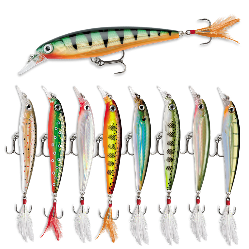 Fishing Lure Jerkbait - Плавающие рыболовные приманки в форме гольяна,