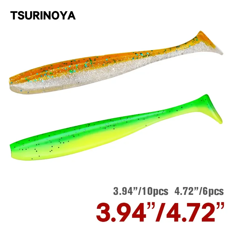 TSURINOYA НОВЫЙ РАЗМЕР 100 мм  – обзор и цена Fishing Lure Soft Plastic