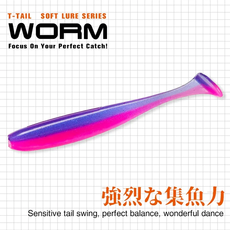 TSURINOYA НОВЫЙ РАЗМЕР 100 мм  – обзор и цена Fishing Lure Soft Plastic