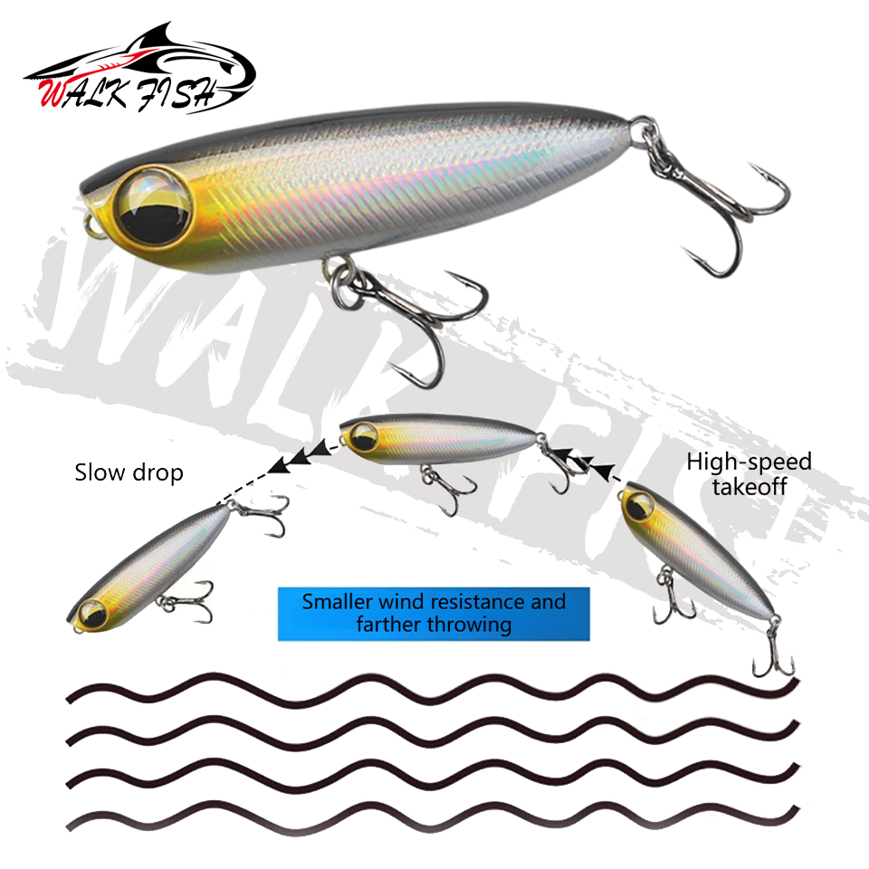 WALK FISH 1 шт. 6 см 5,6 г Поп – обзор и цена Fishing Lure Topwater