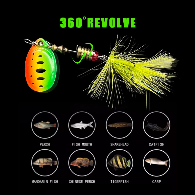 Набор металлических вращающихс – обзор и цена Fishing Lure Spinnerbait
